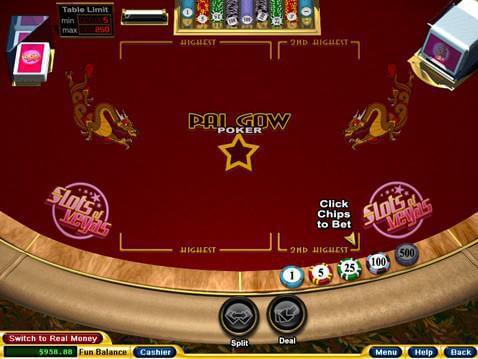 pai gow poker online with bonus